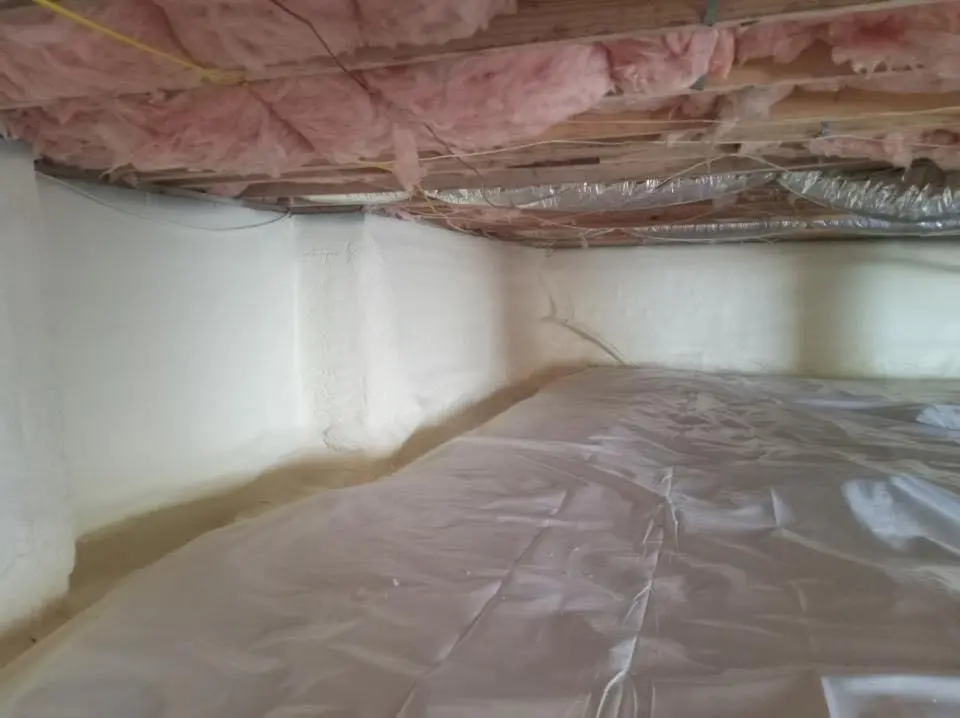 Crawl space encapsulation with closed-cell spray foam for Roof Waterproofing in Gloversville